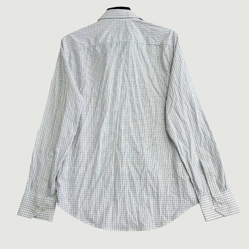 Bonobos Men's M Slim Fit Checkered Long Sleeve Button-Down Tech Shirt G1897
